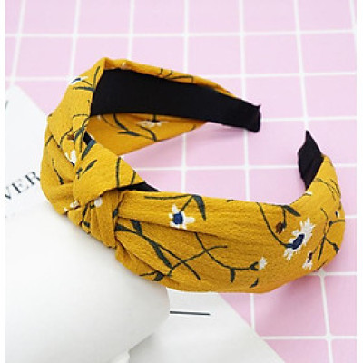 Bờm nữ bản to hoa lá dễ thương BN58 (Chọn mầu)