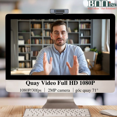 Webcam full HD 1080P MAXHUB UC W10 góc rộng 71 độ - Hàng Chính Hãng