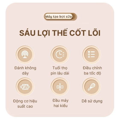 Máy đánh bọt cầm tay KHÔNG DÂY SOKANY SK02018 đa năng 2in 1, đánh trứng, tạo bọt, có sạc USB tiện lợi - HÀNG CHÍNH HÃNG