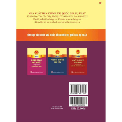 Sách - Luật Ngân Hàng Nhà Nước Việt Nam (Hiện Hành) (Sửa Đổi, Bổ Sung Năm 2022) - NXB Chính Trị Quốc Gia
