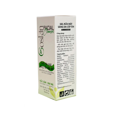 Gel Rửa Mặt Sáng Da Cấp Ẩm 150ml Goskin