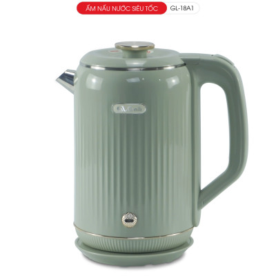 Ấm Siêu Tốc GALI GL-18A1, dung tích 1.8 Lít. thiết kế 2 lớp chống nóng. Hàng chính hãng bảo hành 24 tháng