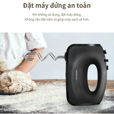 Máy đánh trứng Lock&Lock Hand Mixer EJM501DGRY 250-300W - Hàng chính hãng