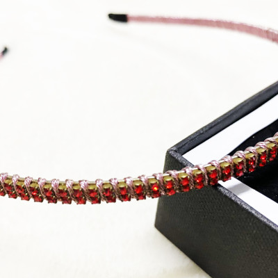 Cài tóc đính đá bản nhỏ sườn kim loại - cài tóc bản nhỏ đính đá - cài tóc nữ đẹp