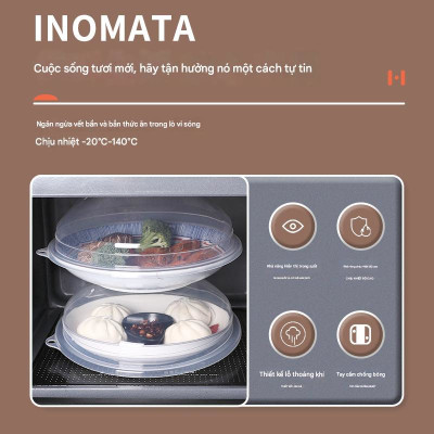 Nắp Đậy Thực Phẩm KM-20116 Chống Mùi Dùng Lò Vi Sóng, Tủ Lạnh Xuất Nhật