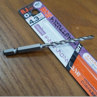 Combo Vít bê tông 5mm đầu bằng F560 & Mũi khoan tường 4.3mm đuôi lục giác Unika (Không cần tắc kê nhựa)