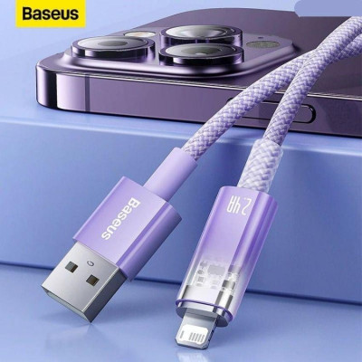 Cáp sạc nhanh tự ngắt Baseus Explorer Series 2 USB to iP 2.4A CATS- hàng chính hãng