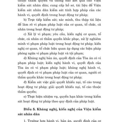 Luật tổ chức Viện kiểm sát nhân dân năm 2014 - bản in 2024