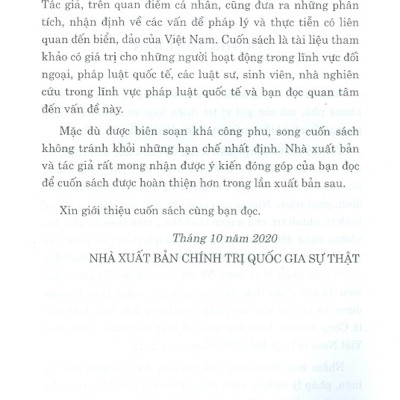 Luật Biển (Sách Chuyên Khảo)
