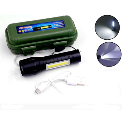 Đèn Pin Cầm Tay DP01 Gồm 4 Chế Độ Chiếu Xa 200m, Đèn Pin Mini DP03 Có 3 Chế Độ Sáng Chính Hãng D Danido, Có COB Led thân