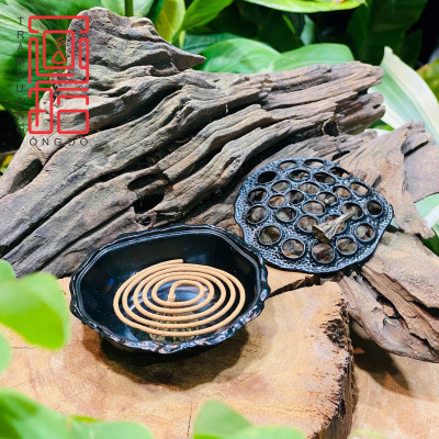 Lư Đài Sen Xông Nhang Trầm Hương, Trang Trí Không Gian Thờ Cúng Trà Đạo