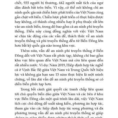 An Ninh Phi Truyền Thống Ở Biển Đông - Cơ Hội Và Vấn Đề Đặt Ra Đối Với Việt Nam