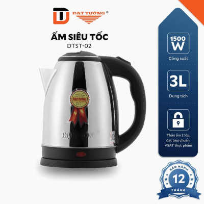 Ấm Siêu Tốc Trơn Đạt Tường - DTST02 ; DTST03 - Hàng Chính Hãng