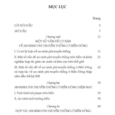 An Ninh Phi Truyền Thống Ở Biển Đông - Cơ Hội Và Vấn Đề Đặt Ra Đối Với Việt Nam