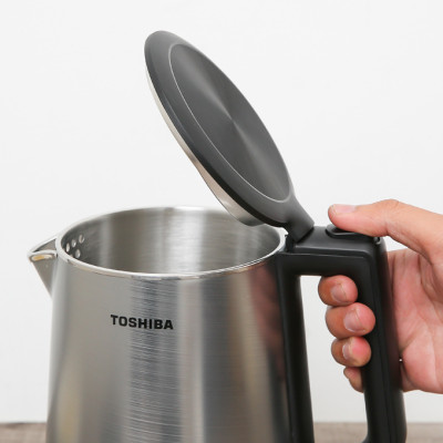 Bình đun siêu tốc Toshiba KT-17DR1NV - 1.7L - Inox 304 - Hàng chính hãng, bảo hành 12 tháng, chất lượng Nhật Bản