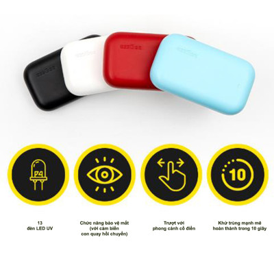 Đèn UV diệt khuẩn trong 10 giây Model EssGee-003 - Hàn Quốc (màu xanh)
