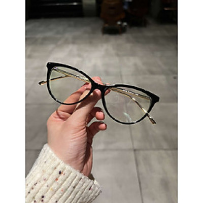 Kính Mắt mèo nhỏ gọng kim loại thời trang Korea