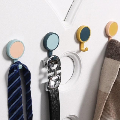 Móc Dán Tường Xoay 360 Độ, Móc Treo Tường Đa Năng, Sử Dụng Miếng Dán 3M Tiện Dụng Treo Đồ Trong Gia Đình. TakyHome 2231