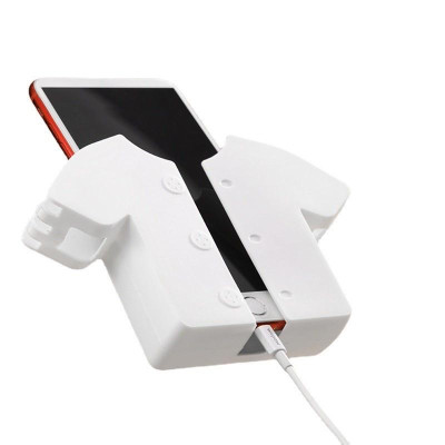 Kệ Dán Tường Để Điện Thoại Khi Sạc Hình Chiếc Áo, Để Điều Khiển Gắn Tường Có Móc Treo, Có Miếng Dán 3M - Taky Home 4055