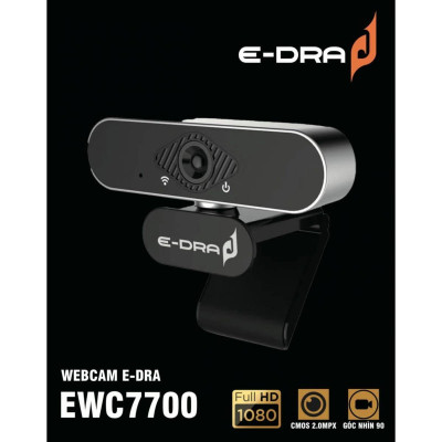 Webcam E-Dra EWC7700 FHD 1080P - Hàng Chính Hãng