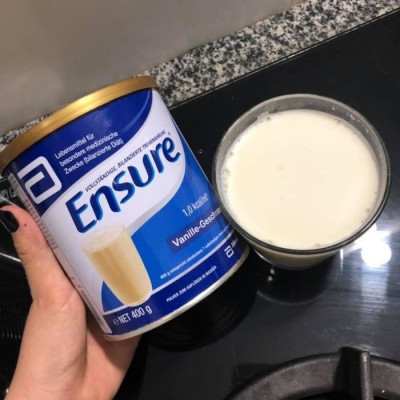 Sữa bột Ensure Vanille-Geschmask, Ensure Đức cho người lớn tuổi, giúp hồi phục sức khỏe cho người gầy yếu, suy dinh dưỡng 400gr/hộp