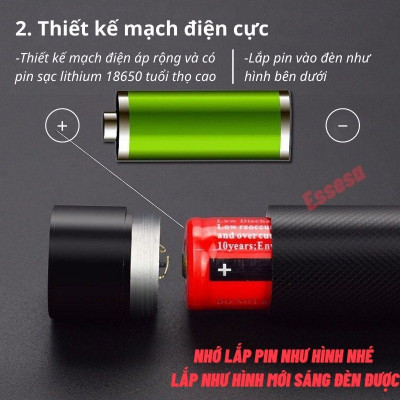 Đèn Pin Laser 303 tia đỏ - Hàng Chính Hãng