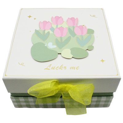 Hộp Quà Vuông Nắp Rời Size Vừa 18 x 18 cm - Zhe Jang NC06-52