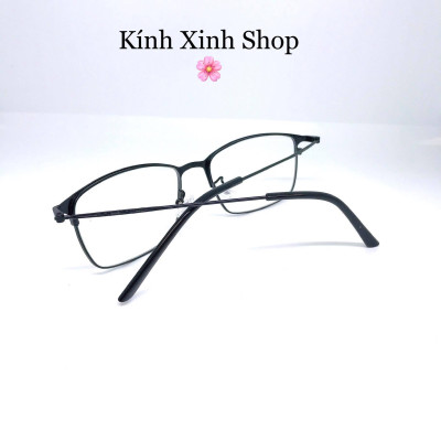 Gọng kính cận, Kính giả cận mắt vuông kim loại tăm cho Nam và Nữ G942 (Nhiều màu)