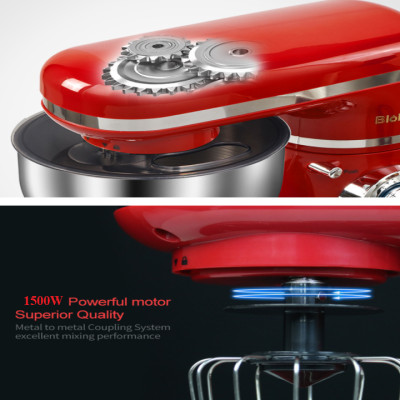 Máy trộn bột và đánh trứng 5 lít, 1500W BioloMix BM785LB công suất 1500W, 6 tốc độ đánh khác nhau, thiết kế hiện đại dễ vệ sinh lắp đặt (HÀNG CHÍNH HÃNG)