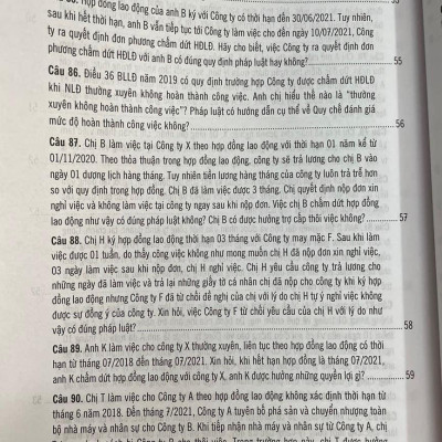 500 Câu Hỏi Và Tình Huống Giải Quyết Các Vướng Mắc, Tranh Chấp Lao Động Theo Bộ Luật Lao Động Năm 2019