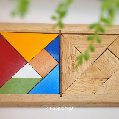 TANGRAM ĐÔI WINWIN TOYS, PHÁT TRIỂN TƯ DUY LOGIC VÀ TRÍ TƯỞNG TƯỢNG CHO BÉ, KÈM SÁCH HƯỚNG DẪN