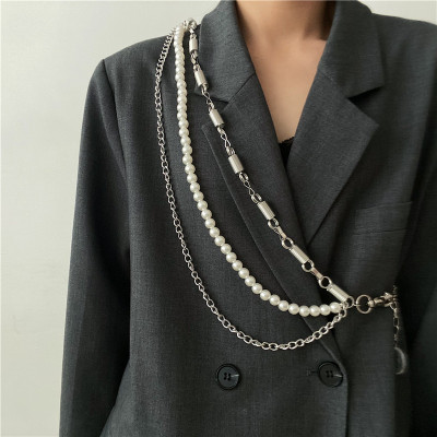 Belt xích Chuỗi thắt lưng kim loại titan không gỉ cá tính phối nhiều layer nhiều kiểu đeo sáng tạo cá tính ấn tượng nam và nữ unisex