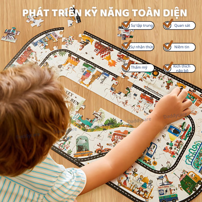 Đồ Chơi Xếp Hình Vali Đại Dương Wonderful Ocean Puzzle, Đồ Chơi Giáo Dục Cho Bé