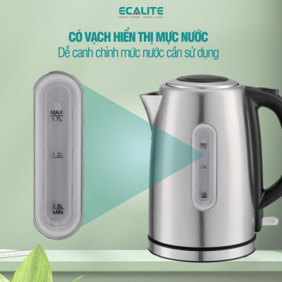 Bình Đun Siêu Tốc Ecalite EK-G1723 (1.7L) - Hàng Chính Hãng 