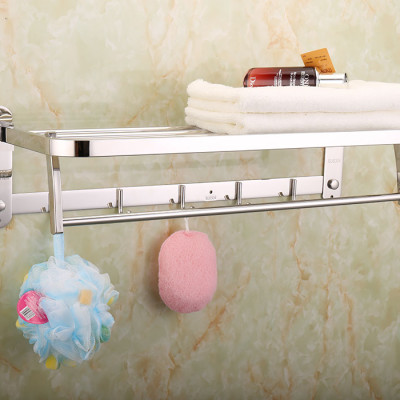 Kệ treo khăn tắm Inox SUS 304 đa chức năng Eurolife EL-B6 (Trắng bạc)