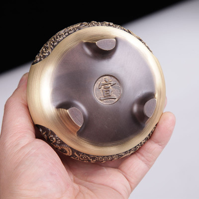 Lư đồng xông trầm khắc rồng phượng