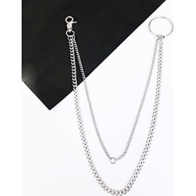 Xích đeo quần 2 tầng khoá tròn cá tính