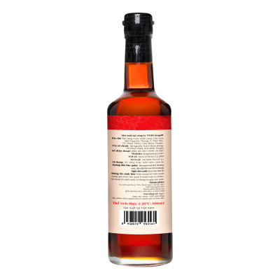 Nước mắm nhỉ Làng Chài Xưa truyền thống nhãn đỏ chai thủy tinh 500ml cốt nhỉ đặc biệt vị đậm đà gu ông bà xưa từ 100% cá cơm tươi không chất bảo quản