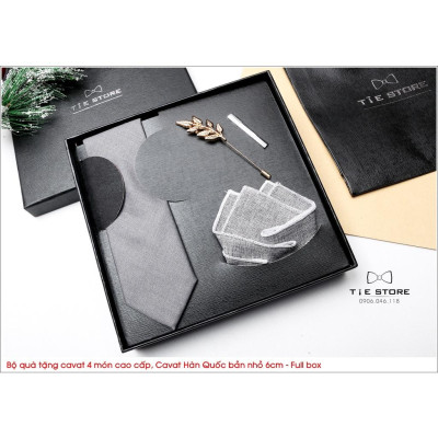 NHIỀU MẪU Cavat Bộ Cao Cấp Hàn Quốc 4 món Phụ Kiện - Full box kèm túi xách
