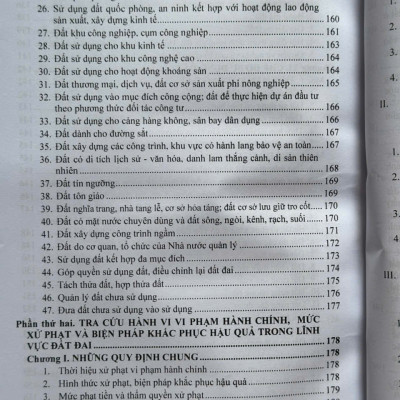 Sách Tra Cứu Các Hành Vi Vi Phạm Hành Chính Và Mức Xử Phạt Trong Lĩnh Vực Đất Đai, Nhà Ở, Xây Dựng Và Kinh Doanh Bất Động Sản (V2574T)