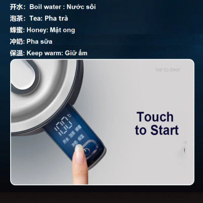 Ấm đun nước siêu tốc điều chỉnh nhiệt độ MR6070 1800W - Dung tích 1.5 lít - Thương hiệu Morphy Richards - HÀNG NHẬP KHẨU
