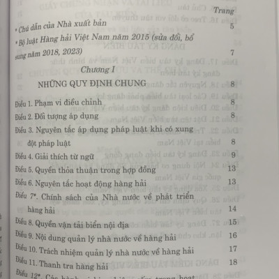 Bộ luật Hàng hải Việt Nam năm 2015 (sửa đổi bổ sung 2018, 2023)