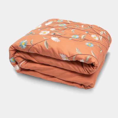 Bộ ga gối EVERON Modal Sắc thu ESM23013 thêu sang trọng hiện đại, nhiều kích thước