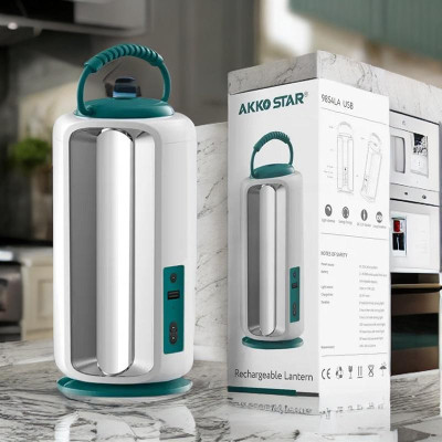 ĐÈN PIN LED SẠC TÍCH ĐIỆN 54x0.5W 04235 (9854LA) AKKO STAR  - HÀNG CHÍNH HÃNG