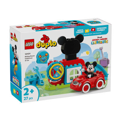LEGO DUPLO 10454 Đồ Chơi Lắp Ráp Nhà Câu Lạc Bộ Mickey Mouse Và Xe Hơi (27 chi tiết)