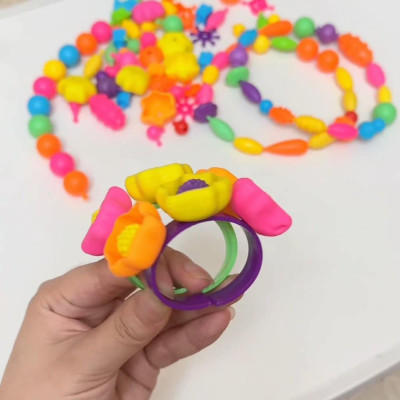 Đồ Chơi Cho Bé Gái, Đồ Chơi Xâu Hạt 550 Chi Tiết, Làm Trang Sức Giúp Bé Tăng Tư Duy Sáng Tạo, Đồ Chơi Trẻ Em HT SYS