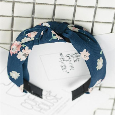 Bờm cài tóc turban nữ BN15 bản to hoa nhí