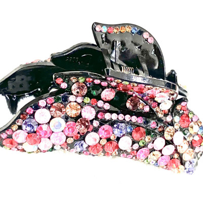 Kẹp Tóc Sau Hình Chiếc Lá Đính Đá - Phụ Kiện Sang Trọng Cho Nét Đẹp Quý Phái Dành Cho Người Yêu Thương