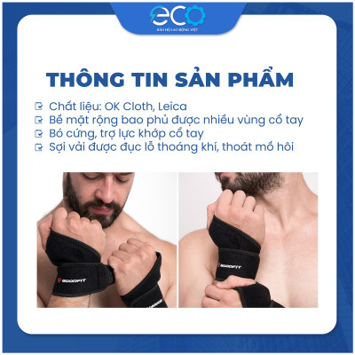 Băng quấn cổ tay xỏ ngón GoodFit GF302W dùng tập gym, tập boxing vải đục lỗ thoáng khi, đệm xốp êm ái