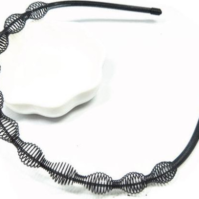 Bờm cài tóc nam nữ bằng sắt siêu bền xoắn hạt to BV68